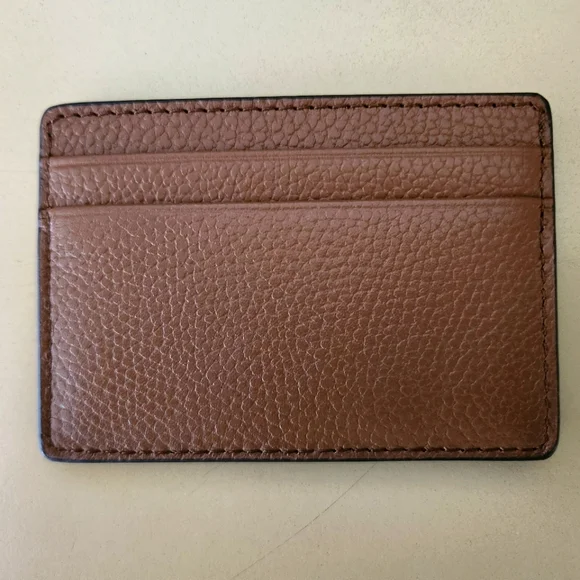 Michael Kors Pebbled Leather Card Case - NEW - Picture 3 of 5